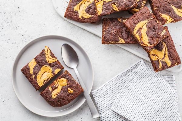 Tahini brownie, 4 stuks
