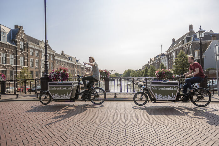 Bezorgd met de bakfiets